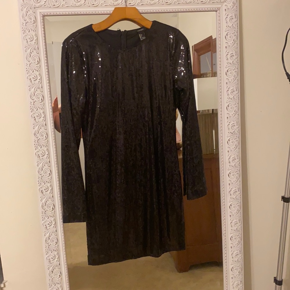 Forever 21 black sequined dress